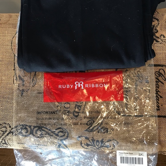 Ruby Ribbon Flare Ponte Pants 3xl nwt - Picture 7 of 14